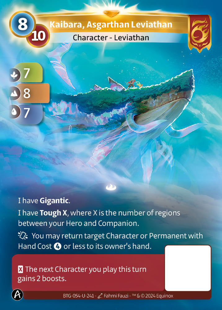 Kaibara, Asgarthan Leviathan (BTG-054-U-241) (PHYSICAL) (UNIQUE)