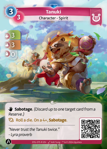 Tanuki (BTG-075-R) (PHYSICAL) (KS ALT ART)