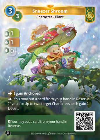 Sneezer Shroom (BTG-099-U-3972) (DIGITAL) (KS ALT ART) (UNIQUE) (FOIL)