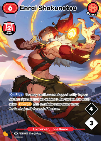 Enrai Shakunetsu (AZK 112) (Alternate Art) [Gates Awakened]