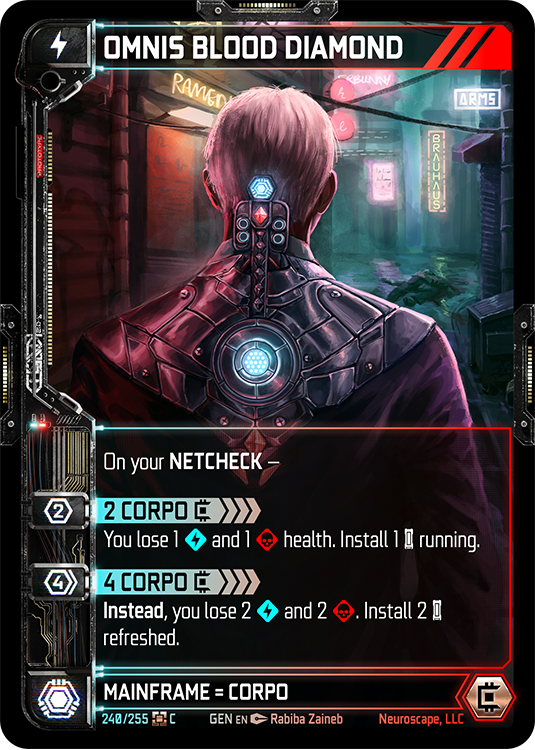 Omnis Blood Diamond (240/255) (Full Art) [Genesis Kickstarter]