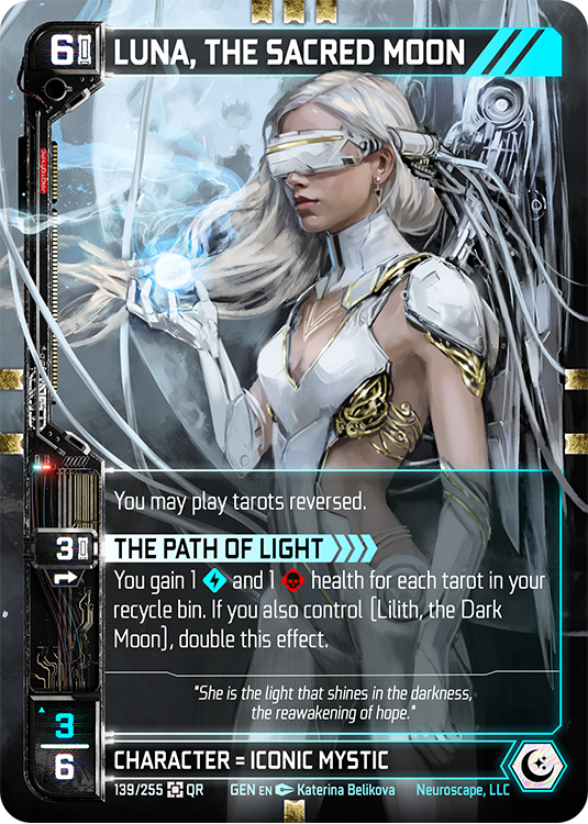Luna, The Sacred Moon (139/255) (Full Art) [Genesis Kickstarter]