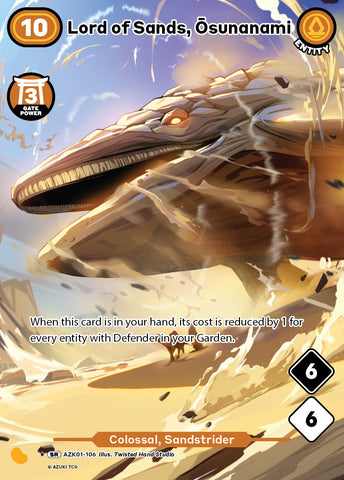 Lord of Sands, Osunanami (AZK 106) (Alternate Art) [Gates Awakened]