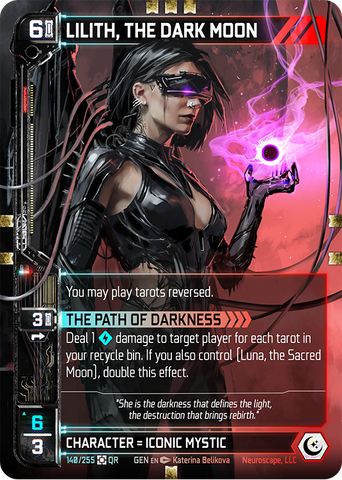 Lilith, The Dark Moon (140/255) (Full Art) [Genesis Unlimited]