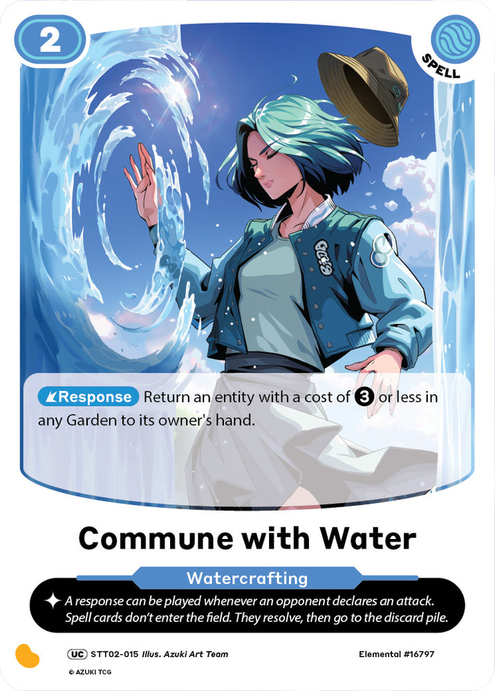 Commune with Water (STT 015) [Starter Deck 2]