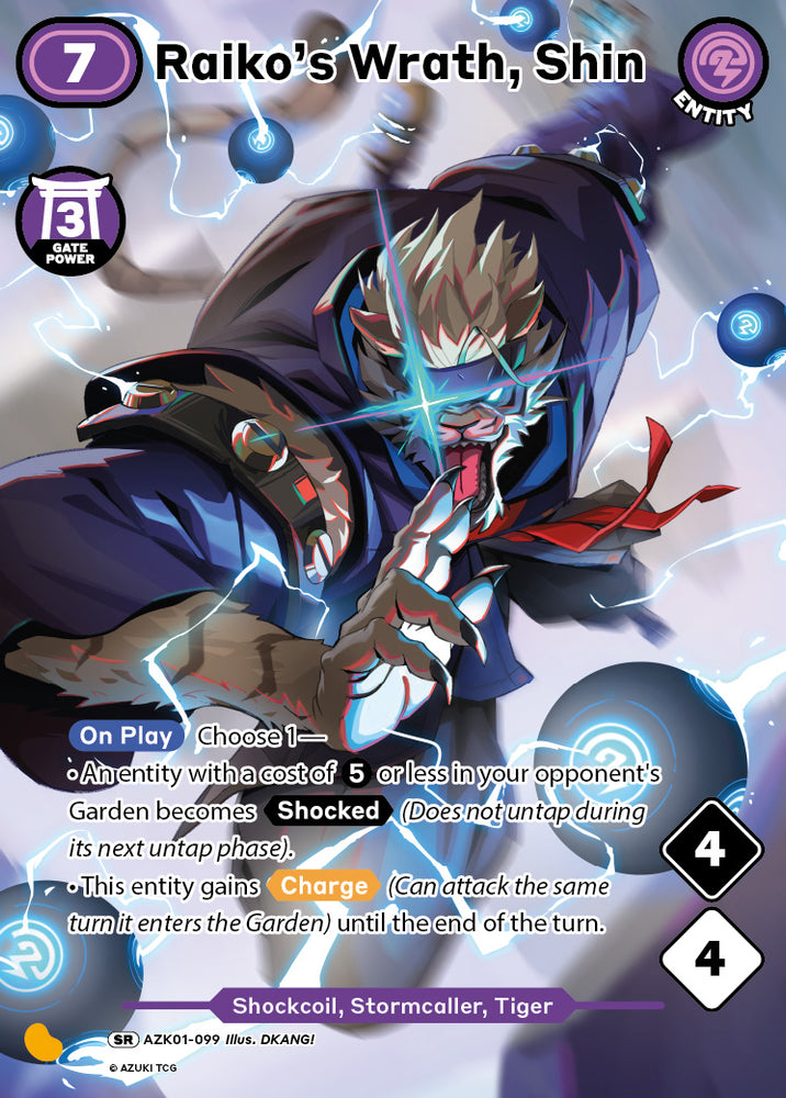 Raiko's Wrath, Shin (AZK 099) [Gates Awakened]