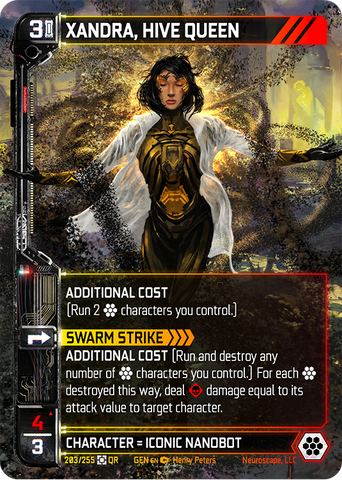 Xandra, Hive Queen (203/255) (Full Art) [Genesis Kickstarter]