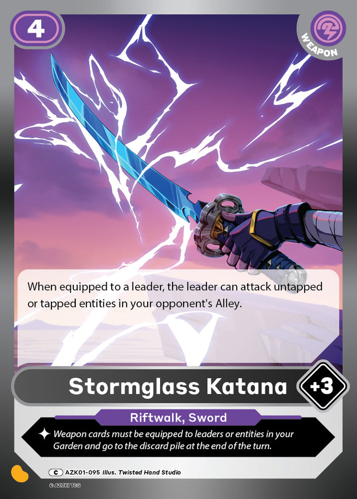 Stormglass Katana (AZK 095) [Gates Awakened]