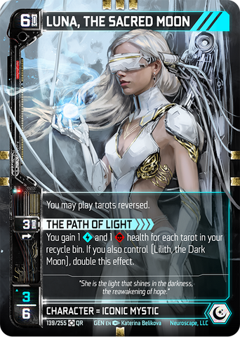 Luna, The Sacred Moon (139/255) (Full Art) [Genesis Unlimited]