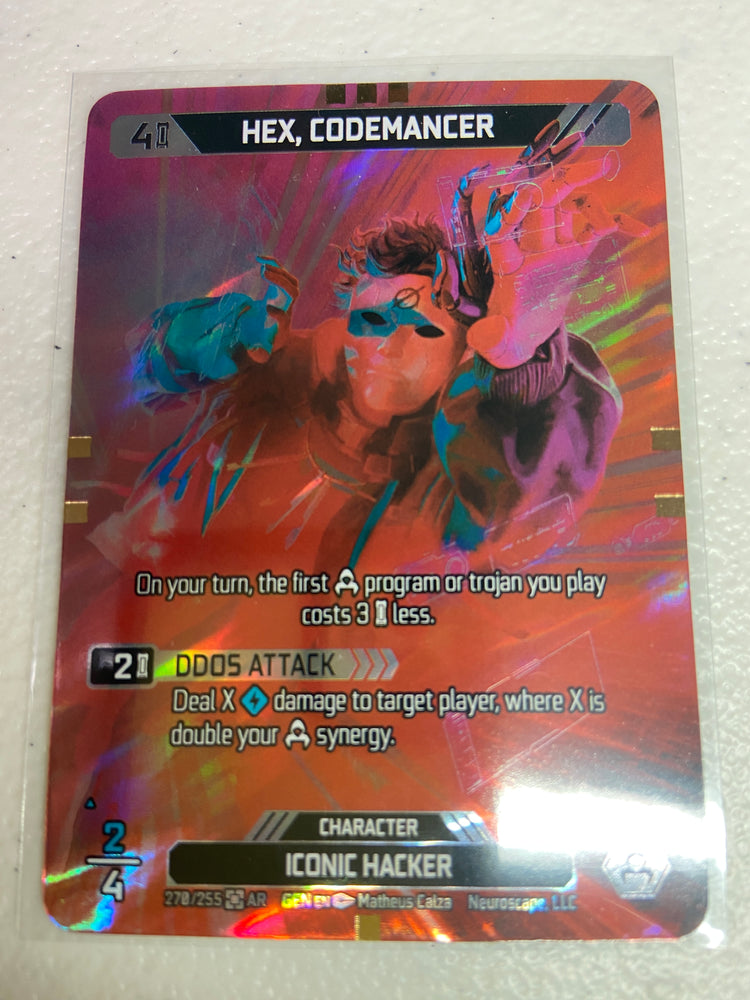 Hex, Codemancer (270/255) (Full Art) (Art Rare) [Genesis Unlimited]