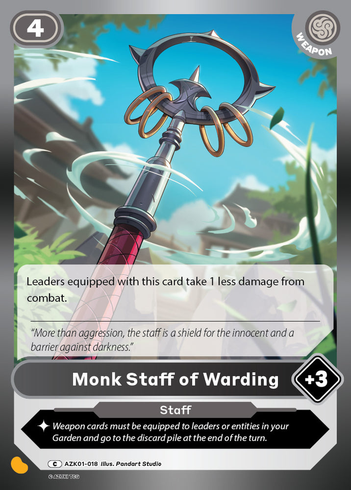 Monk Staff of Warding (AZK 018) [Gates Awakened - Alpha]