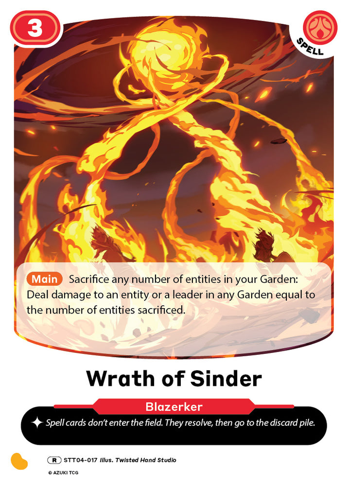 Wrath of Sinder (STT 017) [Starter Deck 4]
