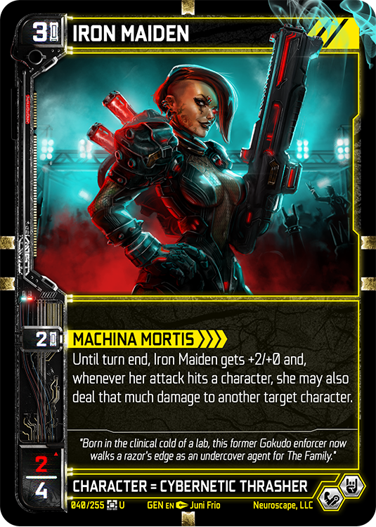 Iron Maiden (40/255) (Full Art) [Genesis Unlimited]
