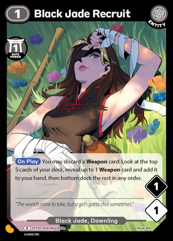 Black Jade Recruit (STT 004) [Starter Deck 1]