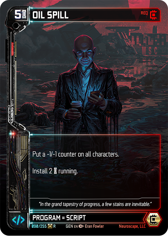 Oil Spill (90/255) (Full Art) [Genesis Unlimited]