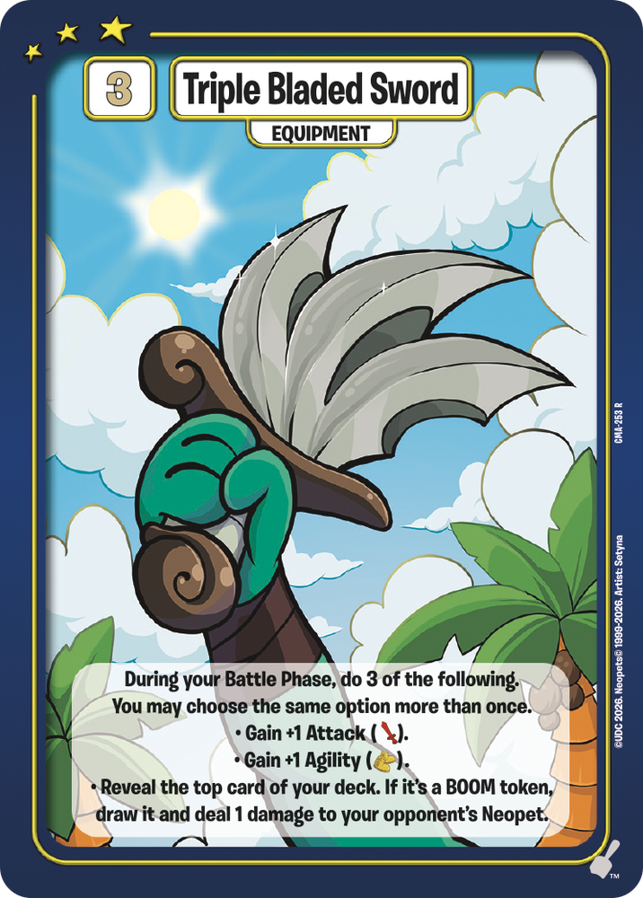 Triple Bladed Sword [Curse of Maraqua]
