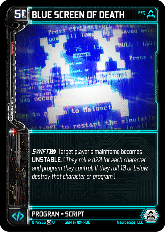 Blue Screen Of Death (14/255) [Genesis Kickstarter]