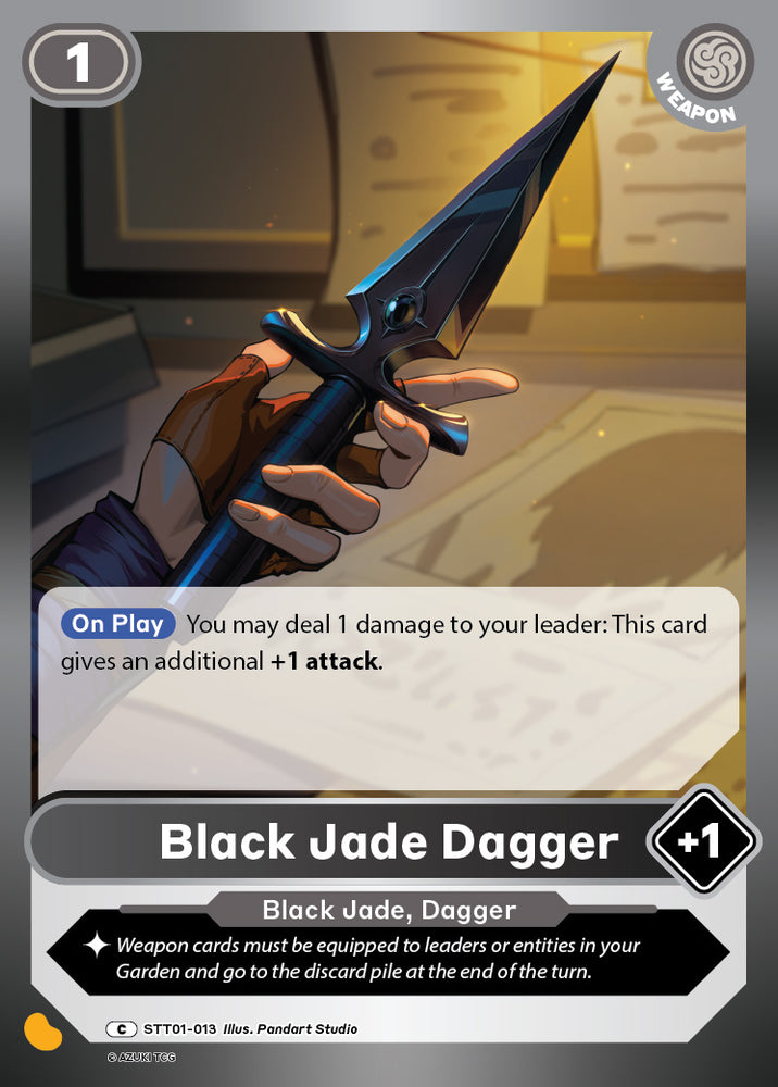 Black Jade Dagger (STT 013) [Starter Deck 1]