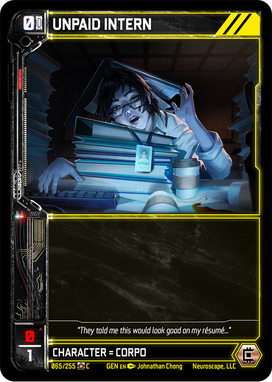 Unpaid Intern (65/255) [Genesis Kickstarter]