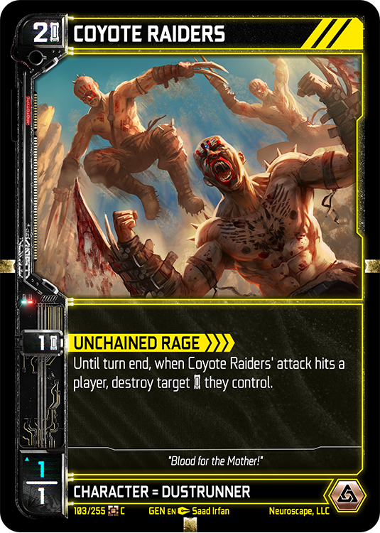 Coyote Raiders (103/255) [Genesis Kickstarter]