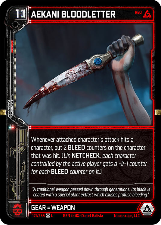 Aekani Bloodletter (121/255) [Genesis Kickstarter]