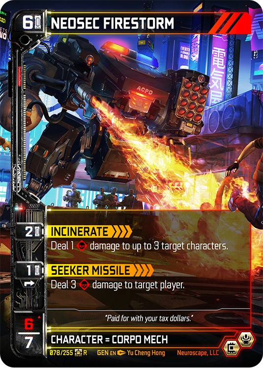 Neosec Firestorm (78/255) (Full Art) [Genesis Kickstarter]