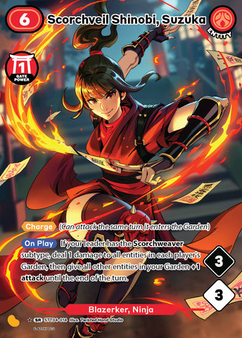 Scorchveil Shinobi, Suzuka (STT 014) (Alternate Art) [Starter Deck 4]