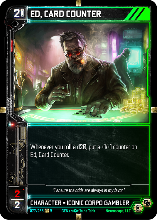 Ed, Card Counter (77/255) [Genesis Kickstarter]