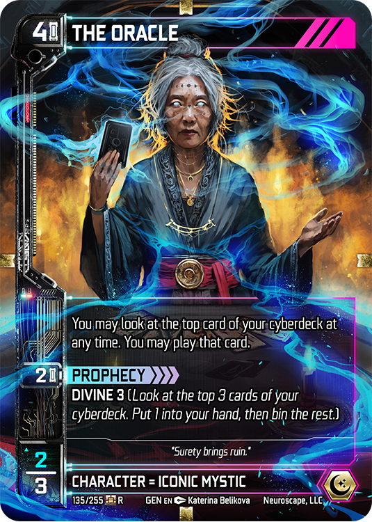 The Oracle (135/255) (Full Art) [Genesis Unlimited]