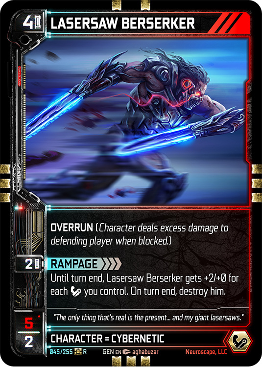 Lasersaw Berserker (45/255) [Genesis Kickstarter]