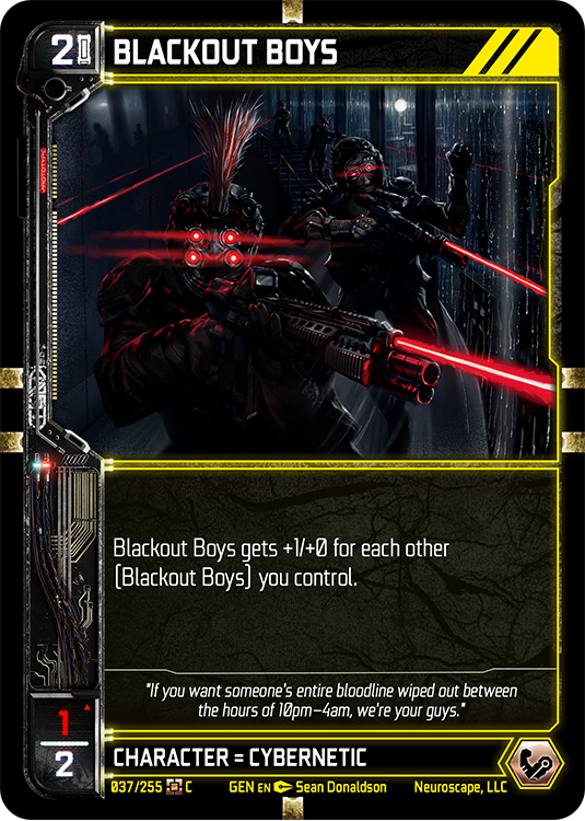 Blackout Boys (37/255) [Genesis Kickstarter]