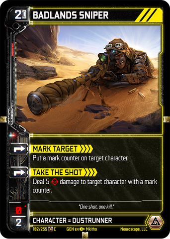 Badlands Sniper (102/255) [Genesis Kickstarter]