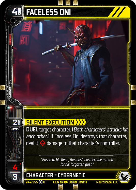Faceless Oni (44/255) [Genesis Kickstarter]