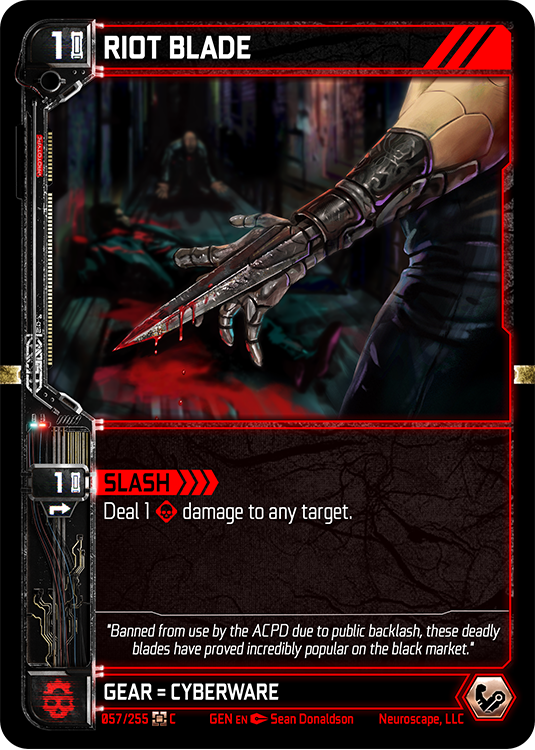 Riot Blade (57/255) [Genesis Kickstarter]