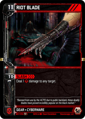 Riot Blade (57/255) [Genesis Kickstarter]