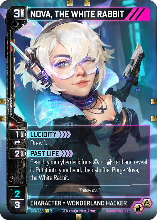 Nova, The White Rabbit (13/255) (Full Art) [Genesis Kickstarter]