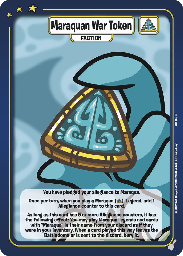 Maraquan War Token [Curse of Maraqua]