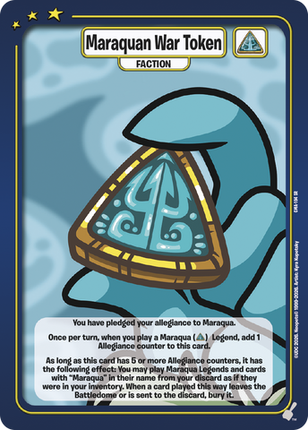 Maraquan War Token [Curse of Maraqua]