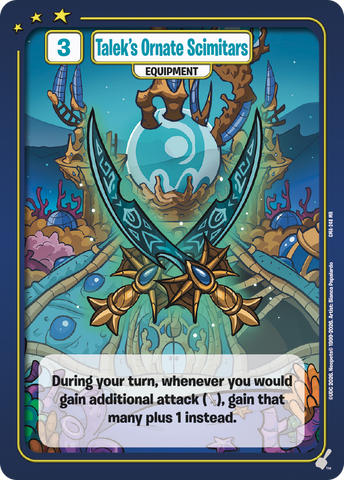 Talek's Ornate Scimitars (Maractite Art) [Curse of Maraqua]