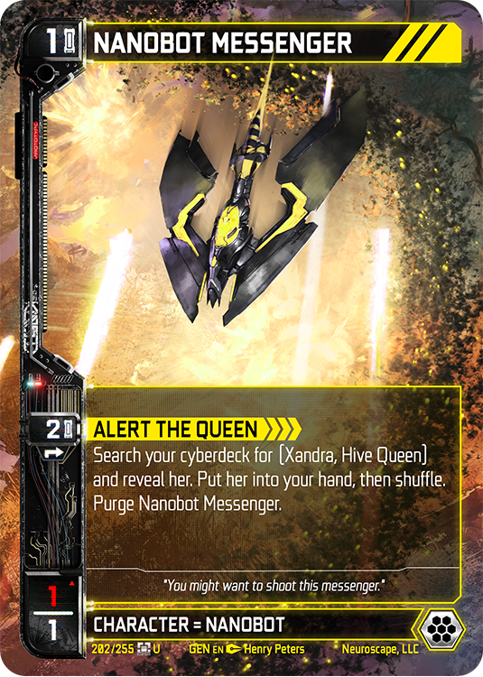 Nanobot Messenger (202/255) (Full Art) [Genesis Unlimited]