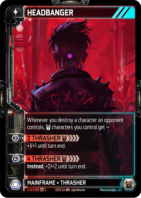 Headbanger (245/255) (Full Art) [Genesis Kickstarter]