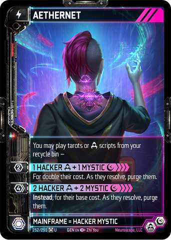 Aethernet (252/255) (Full Art) [Genesis Kickstarter]