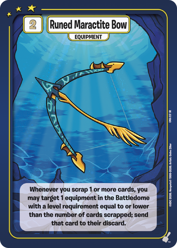 Runed Maractite Bow [Curse of Maraqua]