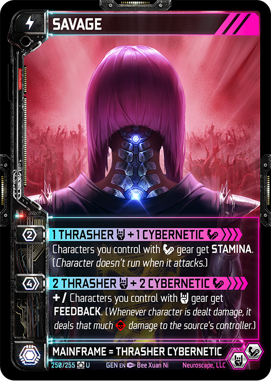 Savage (250/255) (Full Art) [Genesis Kickstarter]