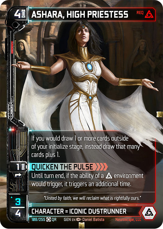 Ashara, High Priestess (108/255) (Full Art) [Genesis Kickstarter]