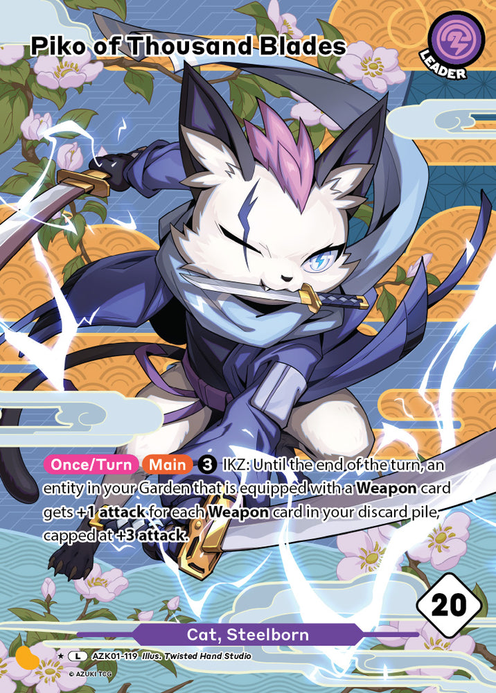 Piko of Thousand Blades (AZK 119) (Alternate Art) [Gates Awakened]