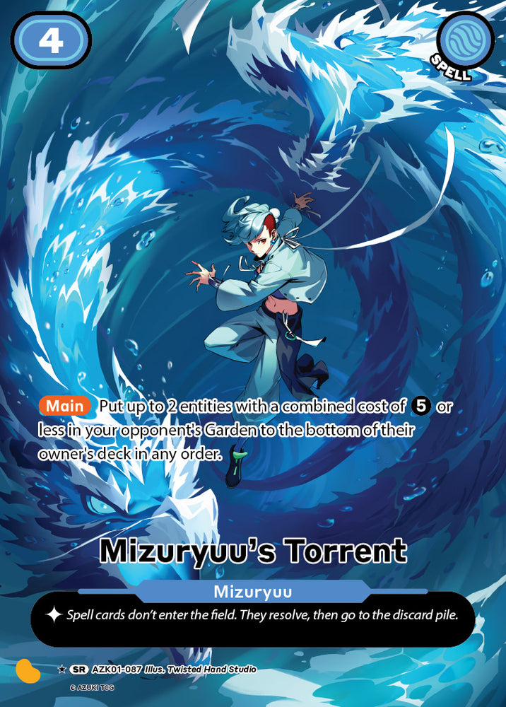 Mizuryuu's Torrent (AZK 087) (Alternate Art) [Gates Awakened]