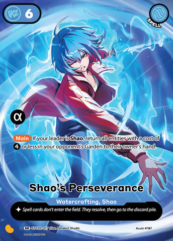 Shao's Perseverance (STT 017) (Alternate Art) [Starter Deck 2]