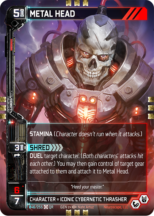 Metal Head (46/255) (Full Art) [Genesis Unlimited]