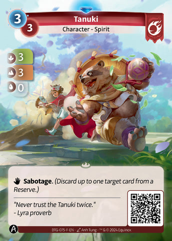 Tanuki (BTG-075-F) (PHYSICAL) (KS ALT ART)